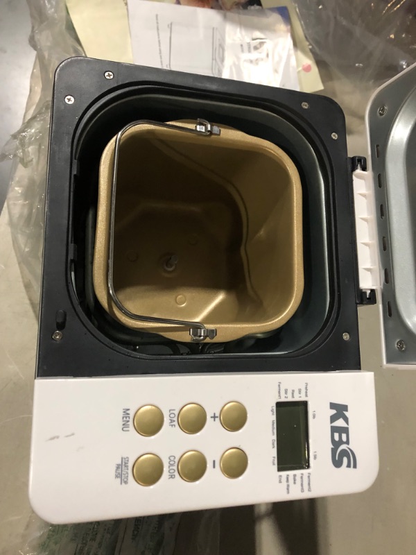 Photo 3 of **NONREFUNDABLE**FOR PARTS OR REPAIR**SEE NOTES**
KBS 19-in-1 Compact Bread Machine with Dual-Heaters