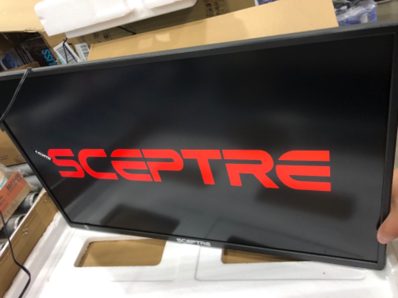 Photo 2 of Sceptre 24" Professional Thin 75Hz 1080p LED Monitor 2x HDMI VGA Build-in Speakers, Machine Black (E248W-19203R Series) 24" 75Hz Monitor