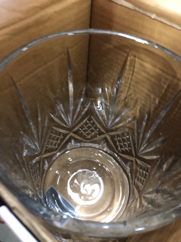 Photo 4 of ***CHIPPED - SEE PICTURES***
Godinger Dublin Crystal Wastebasket, Clear