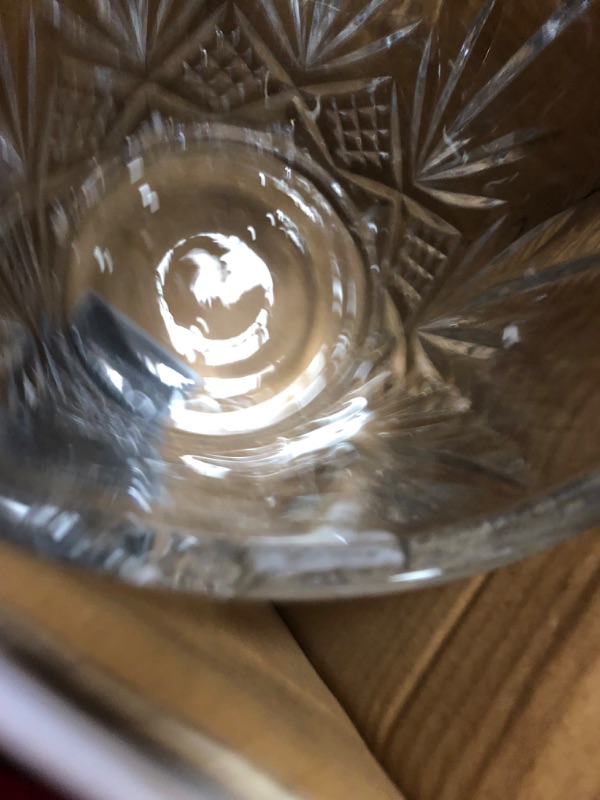 Photo 5 of ***CHIPPED - SEE PICTURES***
Godinger Dublin Crystal Wastebasket, Clear