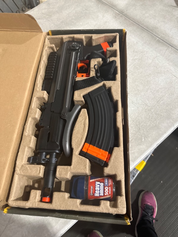 Photo 3 of **NON REFUNDABLE NO RETURNS SOLD AS IS**
**PARTS ONLY**
GameFace GF76 Electric Full/Semi-Auto Tactical-Style Carbine Airsoft Rifle with Battery Charger, Black - California Compliant