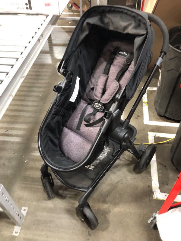 Photo 3 of *MISSING BAR* Evenflo Pivot Modular Travel System with LiteMax Infant Car Seat with Anti-Rebound Bar (Casual Gray)
