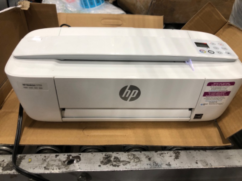 Photo 2 of HP DeskJet 3755 Compact All-in-One Wireless Printer, HP Instant Ink, Works with Alexa - Stone Accent (J9V91A)
