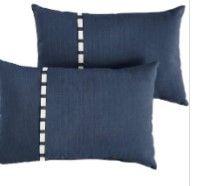 Photo 1 of 12x24" pillow knife edge double petite flange indigo 2 pk 