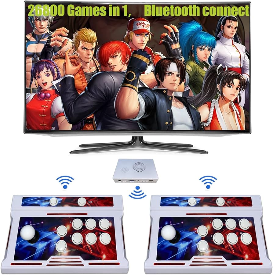 Photo 1 of *1 CONTROLLER ONLY* Akaxi Wireless Pandora Box Console 26800 Arcade Games in 1, Bluetooth Function, Two Separate joysticks,Retro Game Machine, Supports Up to 4 Players, Full HD Output, Search, Save, Hide, Favorites List