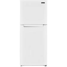 Photo 1 of 10.1 cu. ft. Top Freezer Refrigerator in White
