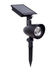 Photo 1 of 2 of- Harbor Breeze 60-Lumen Black Solar LED Spot Light
