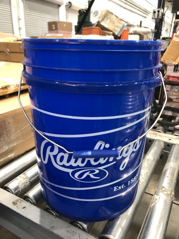 Photo 2 of Rawlings 5 Gallon Baseball Bucket Blue 