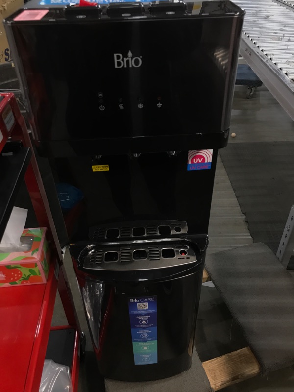 Photo 2 of Brio 520 Bottleless Water Cooler Dispenser with 2 Stage Filtration - Self Cleaning, Hot Cold and Room Temperature Water. 2 Free Extra Replacement Filters Included - UL Approved
