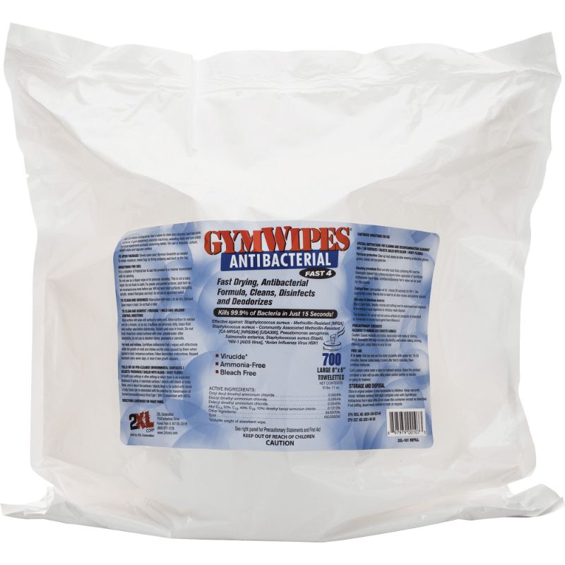 Photo 1 of 2XL GymWipes Antibacterial Towelettes Bucket Refill
