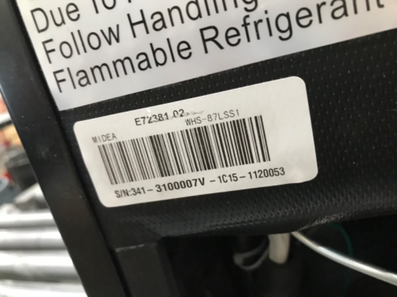Photo 1 of **PARTS ONLY***
Midea WHS-87LSS1 Refrigerator, 2.4 Cubic Feet, Stainless Steel Stainless Steel 2.4 Cubic Feet Refrigerator