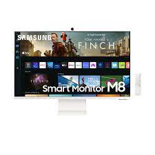 Photo 1 of SAMSUNG 32" M80B UHD HDR Smart Computer Monitor Screen with Streaming TV, Slimfit Camera Included, Wireless Remote PC Access, Alexa Built-in (LS32BM801UNXGO)
