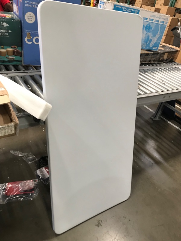 Photo 7 of ***DAMAGED SURFACES - SEE PICTURES***
Flash Furniture 4.93-Foot Kid's Granite White Plastic Folding Table, 19 Inches Tall