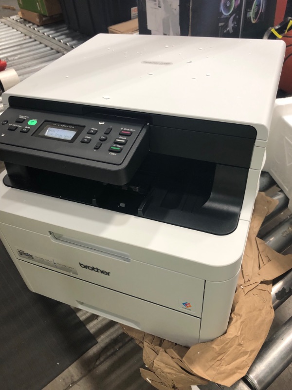 Photo 2 of Brother HL-L3290CDWB Compact Wireless Digital Color Laser All-in-One Printer, Duplex Printing, Print Scan Copy, 25ppm, 250-sheet, Bundle with JAWFOAL Printer Cable
