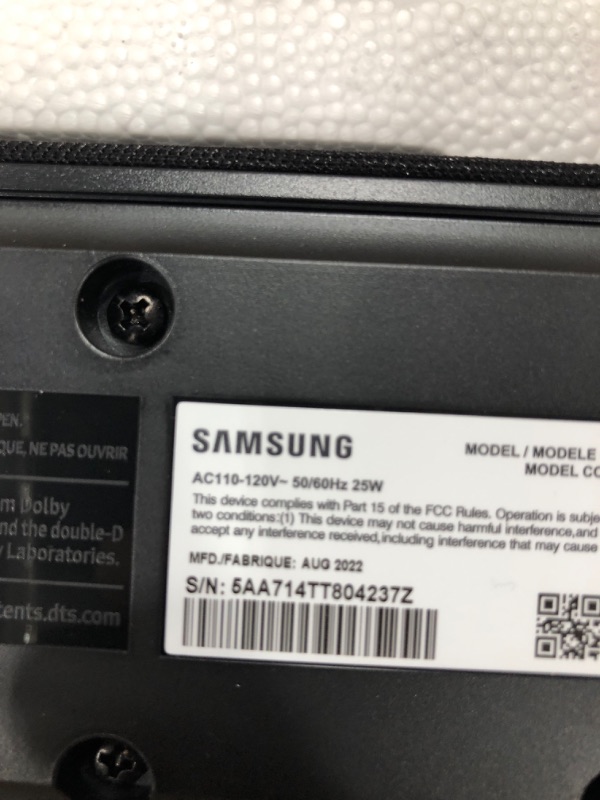 Photo 5 of SAMSUNG HW-B450 2.1ch Soundbar w/Dolby Audio, Subwoofer Included, Bass Boosted, Wireless Bluetooth TV Connection, Adaptive Sound Lite, Game Mode (Newest Model) HW-B450 Soundbar