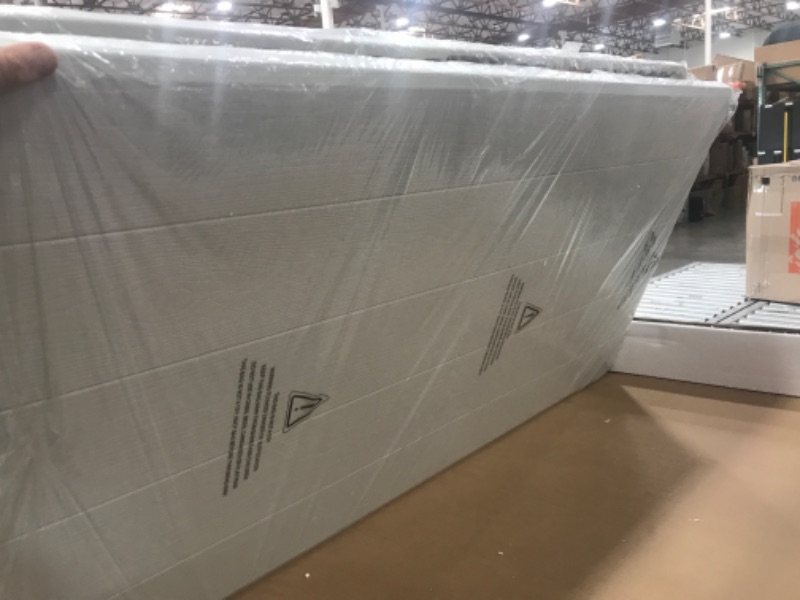 Photo 1 of YITAHOME Heavy Duty Picnic Table Folding Outdoor Picnic Table and Bench with Weather Resistant Resin Tabletop & Stable Steel Frame for Yard Patio Lawn Party White Picnic Table Set 4.5 FT White