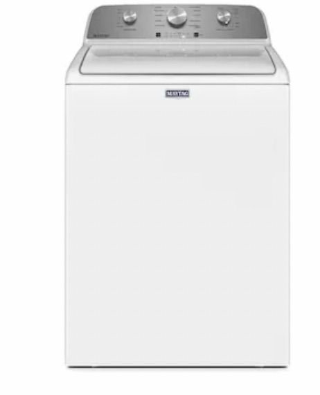 Photo 1 of SCRATCHED/DENTED Maytag 4.5-cu ft High Efficiency Agitator Top-Load Washer (White) Electric