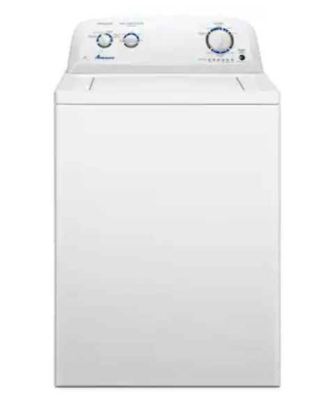 Photo 1 of (PARTY ONLY)SEE PICS FOR DAMAGES Electric Amana 3.5-cu ft Agitator Top-Load Washer (White)