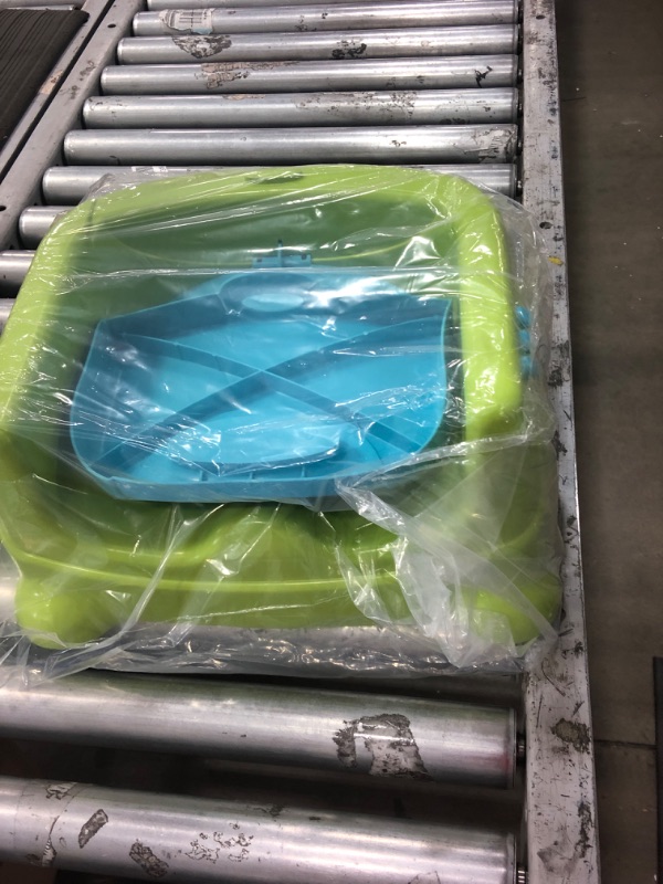 Photo 2 of *MISSING TRAY* Fisher-Price Portable Toddler Booster Seat, Healthy Care, Travel Dining Chair with Dishwasher Safe Tray, Green