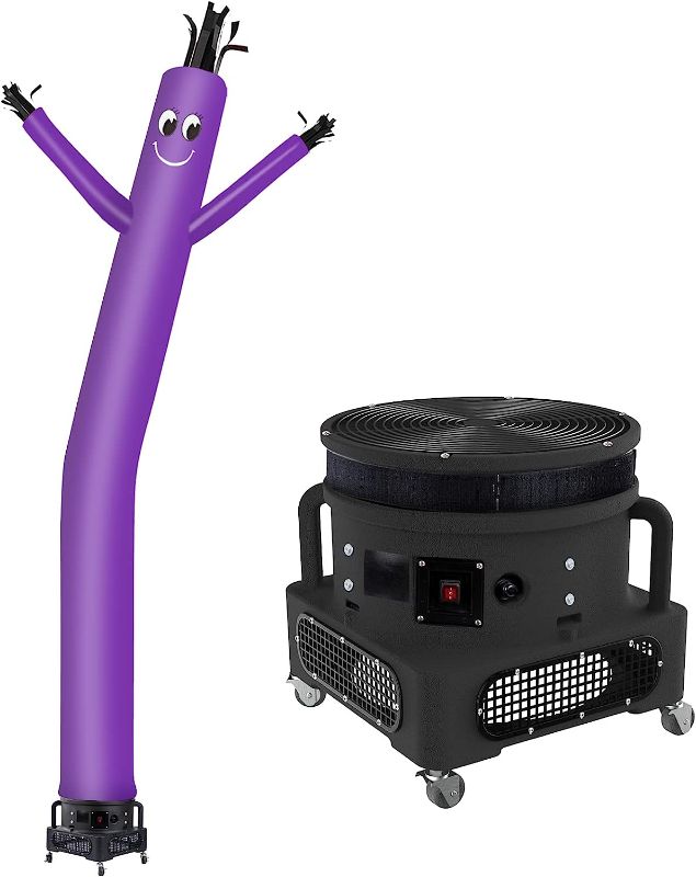 Photo 1 of MOUNTO 20ft Inflatable Tube Man Waving Puppet Sky Dancing Man with 1HP Blower Complete Set, 20-Feet 18Inch (Purple)
