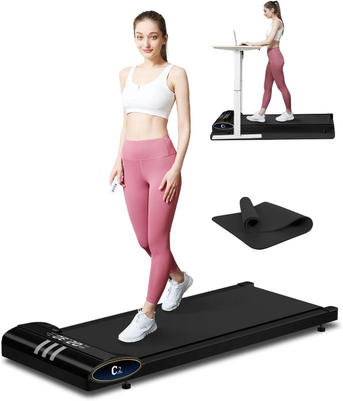 Photo 1 of **FOR PARTS ONLY**
JURITS Walking Pad 2 in 1 for Walking and Jogging, Under Desk Treadmill for Home Office with Remote Control, Portable Walking Pad Treadmill Under Desk, Desk Treadmill in LED Display
