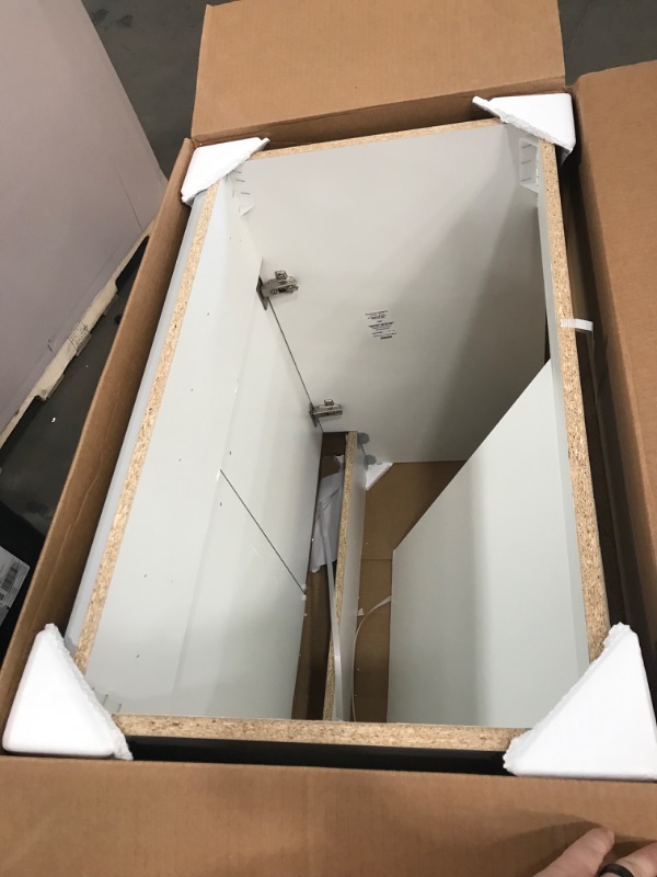 Photo 1 of *INCOMPLETE* 30-in Gray Single Sink Bathroom Vanity with White Cultured Marble Top
