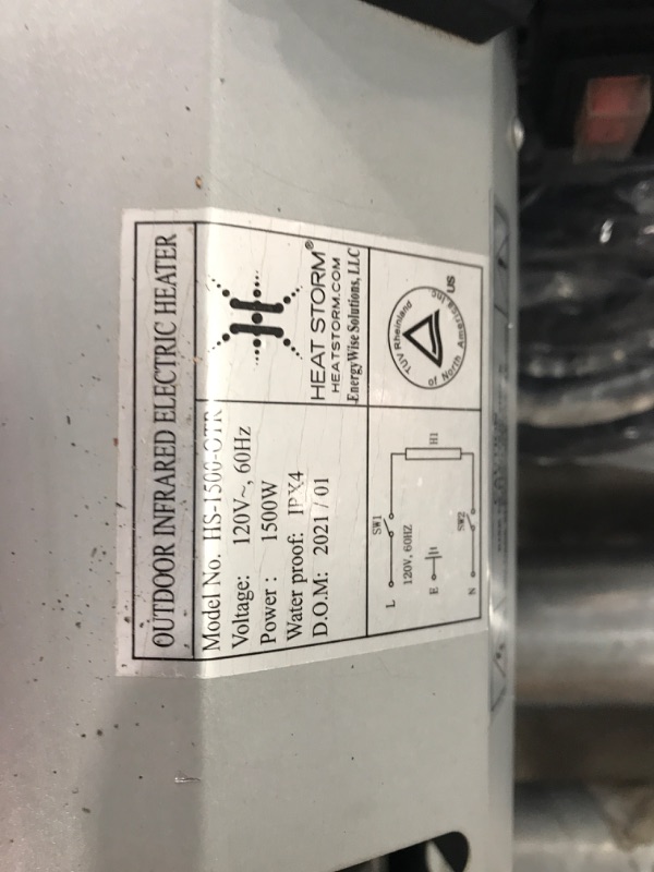 Photo 3 of **FOR PARTS OR REPAIR**SEE NOTES
Heat Storm HS-1500-TT Infrared, 7 ft Cord, Tripod + Heater Heater + Tripod
