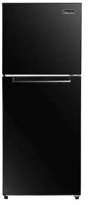 Photo 1 of 10.1 cu. ft. Top Freezer Refrigerator in Black
