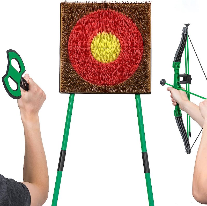 Photo 1 of *FOR PARTS, TARGET ONLY* Go! Gater Tomahawk Toss & Archery Set **MISSING AXES AND BOW**