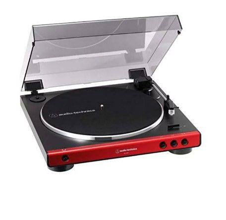 Photo 1 of black-dio technology Fully automatic record player Red AT-LP60X 