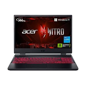 Photo 1 of RESET-Acer Nitro 5 AN515-58-57Y8 Gaming Laptop | Intel Core i5-12500H | NVIDIA GeForce RTX 3050 Ti Laptop GPU | 15.6" FHD 144Hz IPS Display | 16GB DDR4 | 512GB Gen 4 SSD | Killer Wi-Fi 6 | Backlit Keyboard