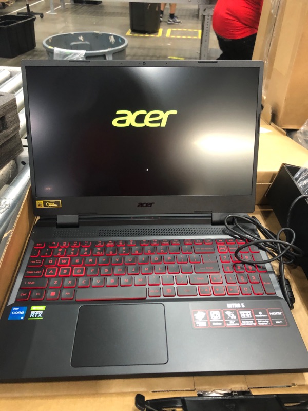 Photo 7 of RESET-Acer Nitro 5 AN515-58-57Y8 Gaming Laptop | Intel Core i5-12500H | NVIDIA GeForce RTX 3050 Ti Laptop GPU | 15.6" FHD 144Hz IPS Display | 16GB DDR4 | 512GB Gen 4 SSD | Killer Wi-Fi 6 | Backlit Keyboard