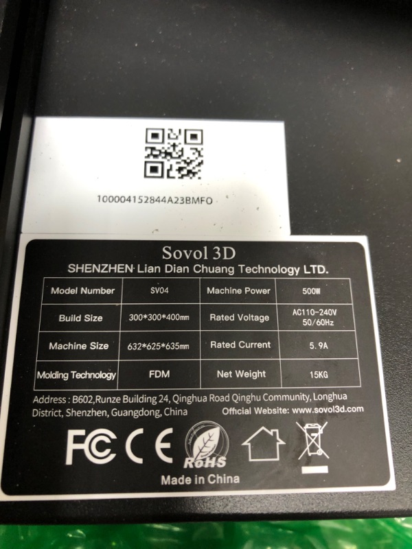 Photo 3 of **PARTS ONLY**Sovol 3D SV04 IDEX 3D Printer, Independent Dual Extruder 3D Printer with All Metal Direct Drive 32-bit Silent Motherboard Auto Leveling, Larger Build Volume 300 x 300 x 400mm