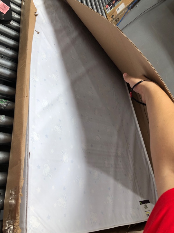 Photo 1 of Serta Perfect Start Fiber Core Standard Crib and Toddler Mattress | Waterproof | Lightweight | GREENGUARD Gold Certified (Natural/Non-Toxic)