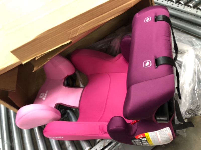 Photo 2 of Diono Cambria 2 XL, Dual Latch Connectors, 2-in-1 Belt Positioning Booster Seat, High-Back to Backless Booster with Space and Room to Grow, 8 Years 1 Booster Seat, Pink 2020 Pink