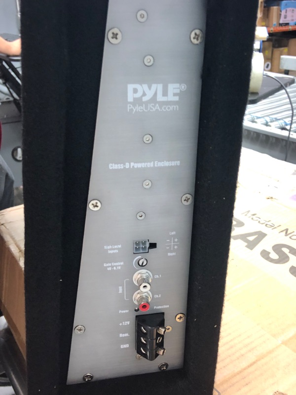 Photo 4 of Pyle 10 Inch Subwoofer Box System - 500 Watts Powered Slim Bass with a Non-Pressed Paper Cone Perfect for Mount Car Truck Audio Subwoofer Enclosure, Rear Air Tight Seal Design