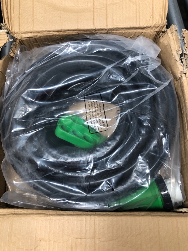 Photo 2 of RVGUARD 50 Amp 50 Foot RV Power Cord, 14-50P to SS2-50R Generator Extension Cord, Heavy Duty STW Cord with LED Power Indicator and Cord Organizer, Green, ETL Listed 50 Feet Locking Green 50 Amp