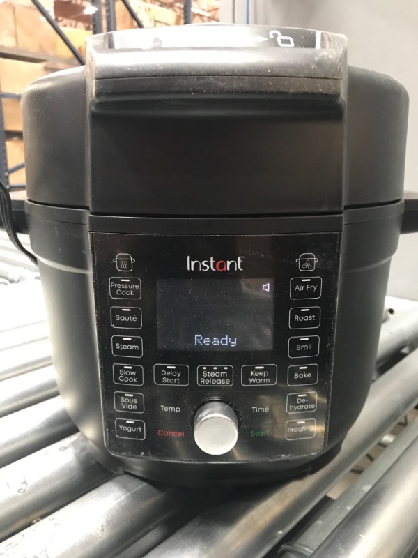 Photo 5 of ***TESTED/ POWERS ON***Instant Pot Duo Crisp Ultimate Lid, 13-in-1 Air Fryer and Pressure Cooker Combo, Sauté, Slow Cook, Bake, Steam, Warm, Roast, Dehydrate, Sous Vide, & Proof, App With Over 800 Recipes, 6.5 Quart 6.5QT Ultimate