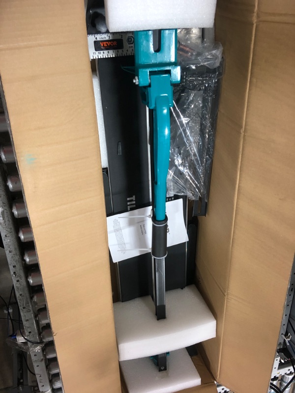 Photo 1 of VEVOR Tile Cutter 31.5 Inch Manual Tile Cutter 1.4 Inch Tile Cutting Machine Ceramic Porcelain Tile Cutter w/Laser Guide All-Steel Frame and Bonus Spare Cutter Wheels Tile Cutter Hand Tool