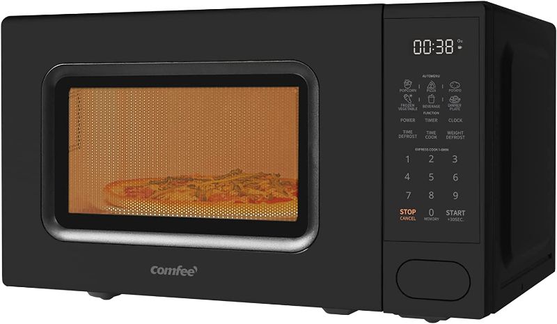 Photo 1 of Comfee CMO-C20M1WB Countertop Microwave Oven, 0.7 Cu Ft, Modern Black