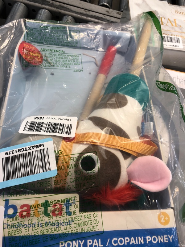 Photo 2 of Battat – Classic Hobby Horse – Plush Stick Horse – Wooden Pole & Sensory Textures – Realistic Sounds – 2 Years + – Pony Pal