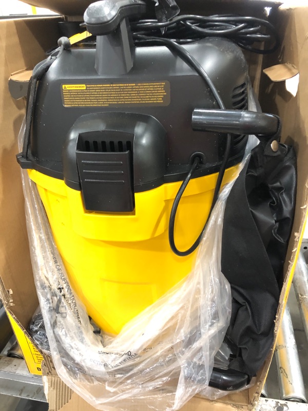 Photo 5 of ***USED - DIRTY - POWERS ON - UNABLE TO TEST FURTHER***
DEWALT Stealthsonic Quiet 12-Gallons 5.5-HP Corded Wet/Dry Shop Vacuum with Accessories Included
