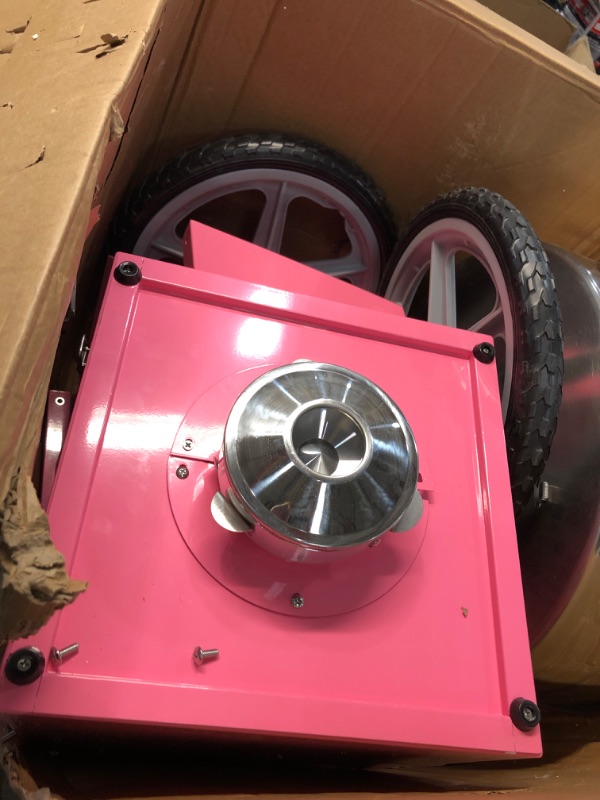 Photo 6 of ***NOT FUNCTIONAL - FOR PARTS - NONREFUNDABLE - SEE NOTES***
VEVOR Electric Cotton Candy Machine 1000W Commercial Pink with Wheels