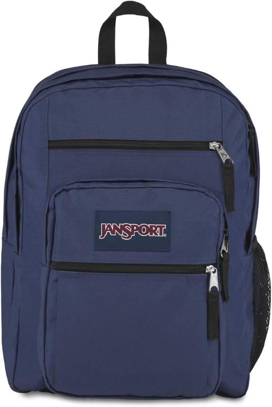 Photo 1 of BROKEN ZIPPER; TORN**JanSport Big Laptop Backpack Navy 