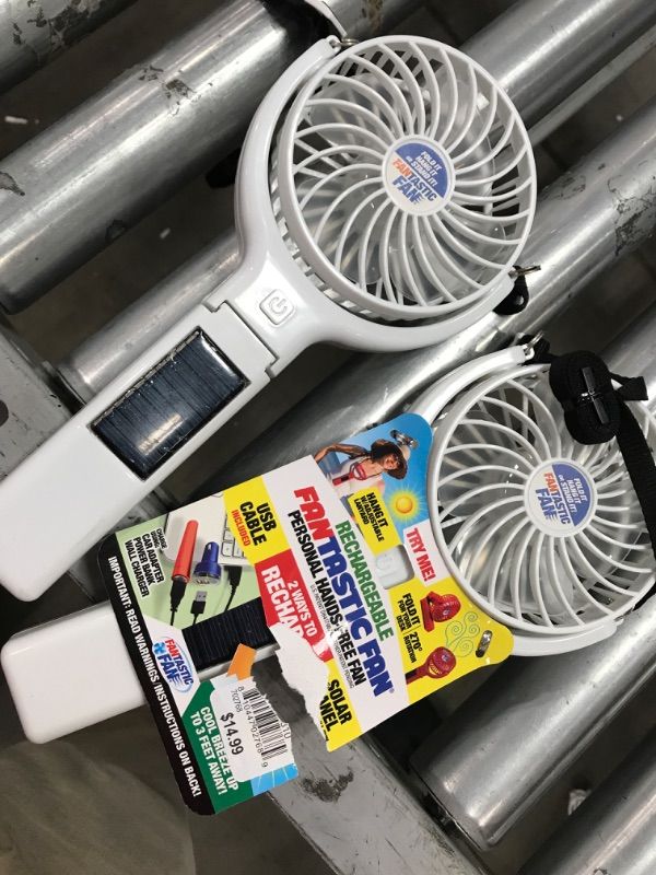 Photo 2 of 2 Pack rechargeable fantastic fan white MISSING CHARGER