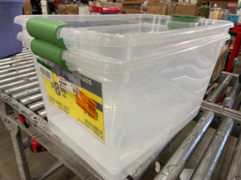 Photo 1 of 2pk of 64 qt sterilite storage box 