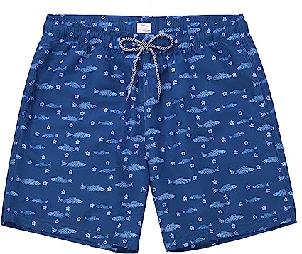 Photo 1 of Biwisy Mens Swim Trunks Quick Dry Beach Shorts Mesh Lining Swimwear Bathing Suits with Pockets s