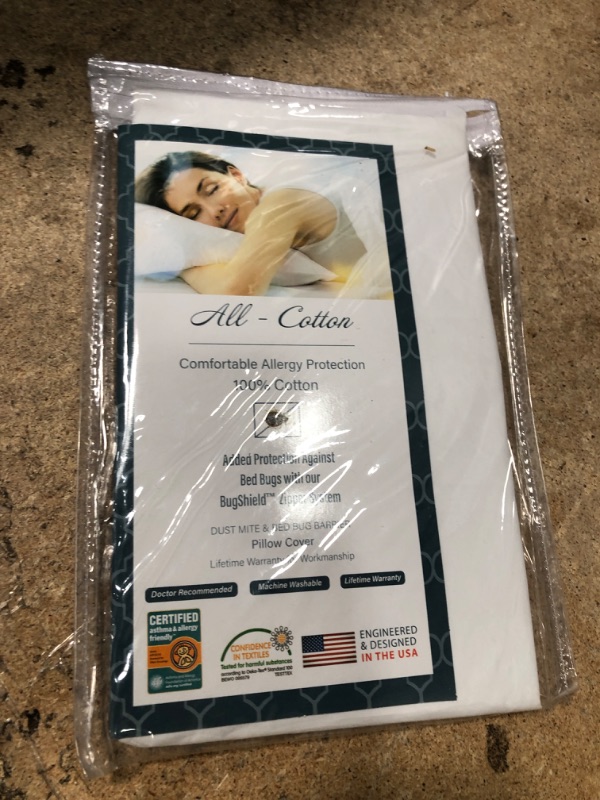 Photo 2 of Allersoft Allergy Relief Standard-size Pillow Protector
