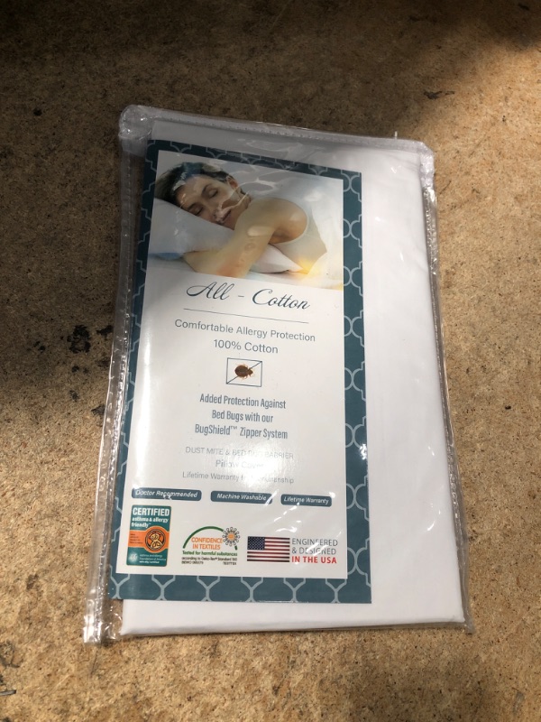 Photo 2 of Allersoft Allergy Relief Standard-size Pillow Protector
