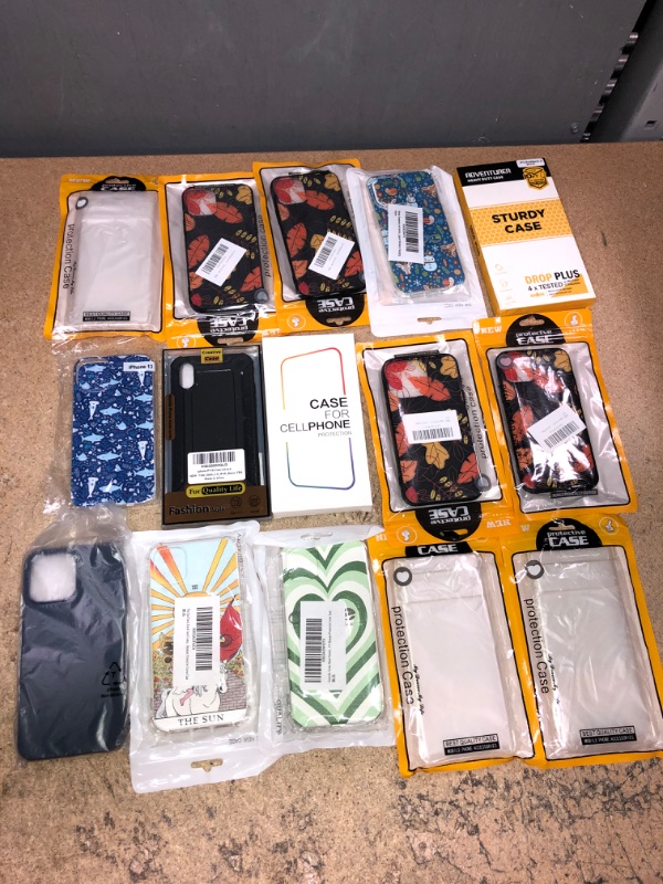 Photo 1 of BUNDLE OF ASSORTED 15 PHONE CASES 